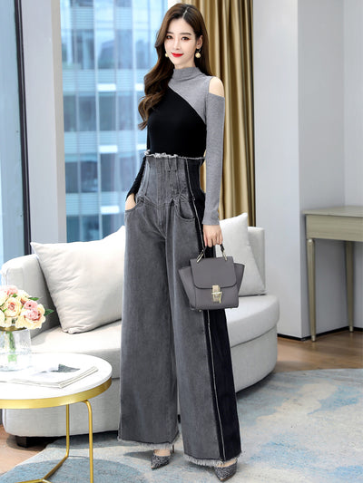 Conjunto Profesional Pantalón Ancho y Blusa Elegante - Image 5