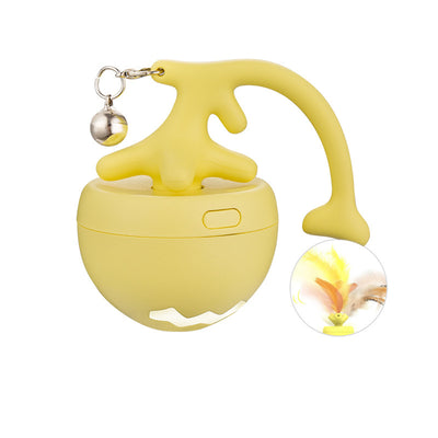 Juguete Interactivo Eléctrico para Gatos - Pelota Rodante USB con Diseño de Espina de Pescado - Image 7
