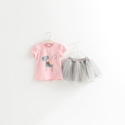 Conjunto de Dos Piezas Falda Corta Estilo Cartoon Niña Fashion - Image 15