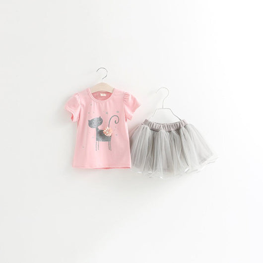 Conjunto de Dos Piezas Falda Corta Estilo Cartoon Niña Fashion - Image 15