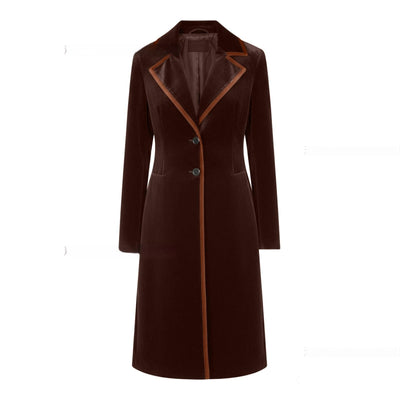 Abrigo de Terciopelo Elegante y Sofisticado para Mujer - Image 8