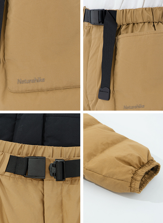 Pantalones Térmicos de Plumón de Ganso Blanco para Hombre - Image 11