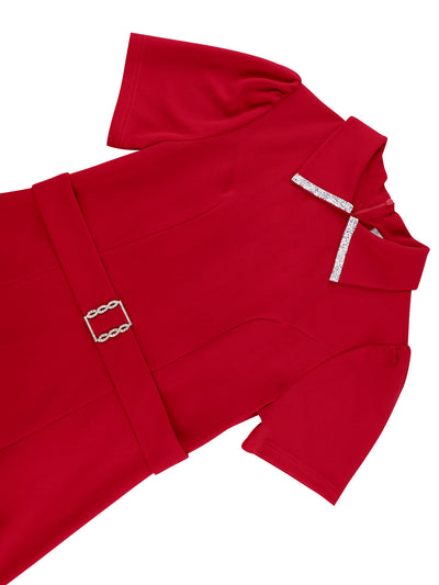 Vestido Elegante de Solapa Corta Estilo Europeo y Americano - Image 12