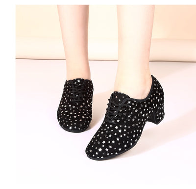 Zapatos de Danza Latina para Exterior con Diseño de Estrella y Suela de Goma - Image 10