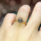 Anillo de Oro Rosado con Copo de Nieve de Diamante y Diseño Estelar