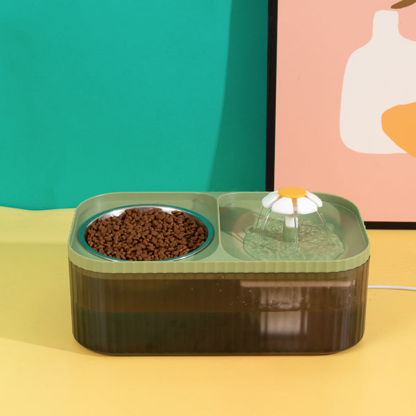 Comedero Automático para Gatos de Gran Capacidad con Fuente de Agua