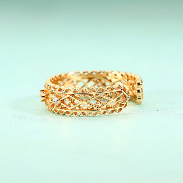 Anillo Hueco Retro Personalizado para Dedo Índice