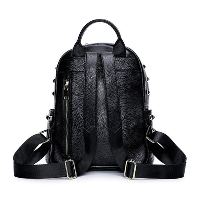 Mochila de Cuero Suave Versátil para Cualquier Ocasión - Image 8