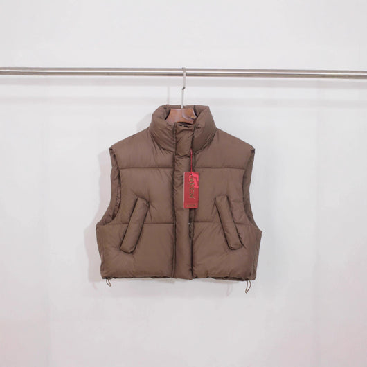 Chaleco Abrigador Mujer Cuello Solapa Corte Holgado - Image 3