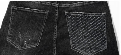 Pantalones Lápiz Estilo Coreano con Estampado de Bolsillo para Hombre - Image 15