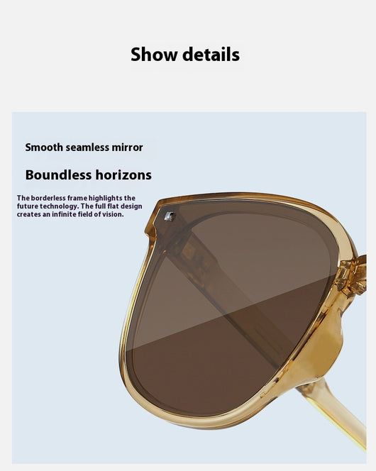 Cream and grey round zippered glasses case with a cream strap, shown from front and back views. - Image 17