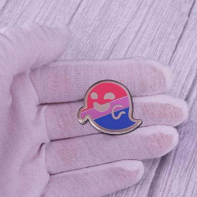 Broche Fantasma Colorido - Pin Inspirador de Moda