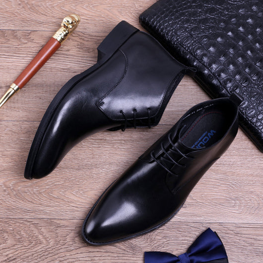 Zapatos Formales de Cuero con Punta Afilada - Estilo Británico Premium - Image 10