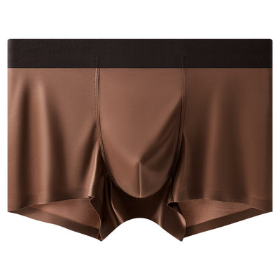 Calzoncillos Boxer Briefs de Seda de Hielo Satinada Antibacteriana para Hombre - Image 5