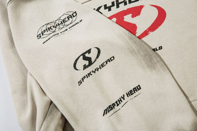 Sudadera con Capucha Estilo Urbano Letras Desgastadas Americana - Image 12