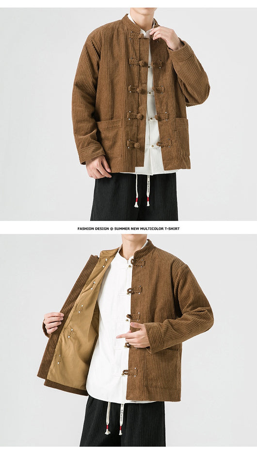 Chaqueta de Pana Han Mejorada - Abrigo Versátil de Algodón - Image 15