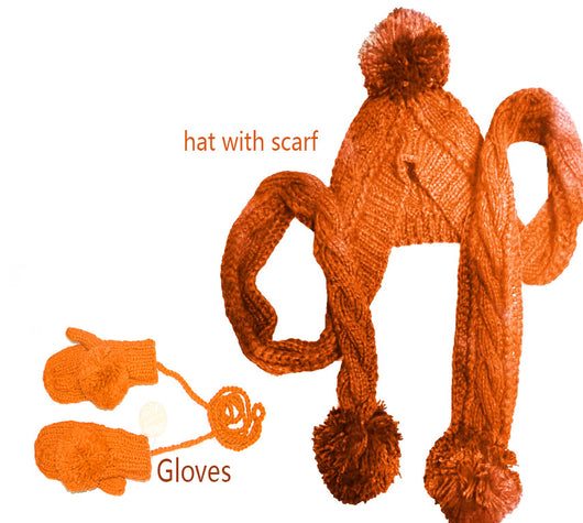 Gorro Tejido Mujer con Bufanda Integrada - Image 16