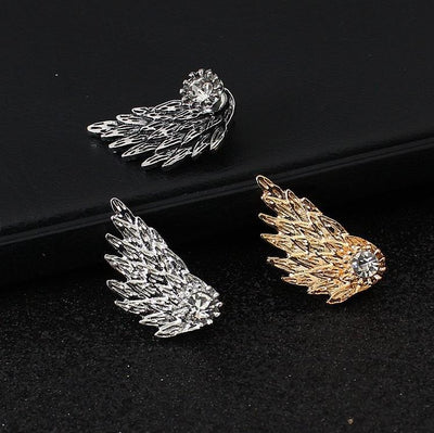 Aretes de Alas de Ángel con Diamantes - Image 13