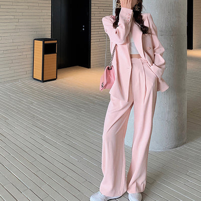 Traje de Pantalón Recto Cintura Alta para Otoño Temprano - Image 9