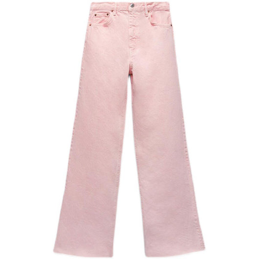 Jeans Rectos Cintura Alta Versátiles Efecto Mopping - Image 16