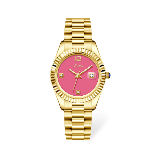 Reloj de Acero Inoxidable para Mujer con Cristal Brillante - Image 3