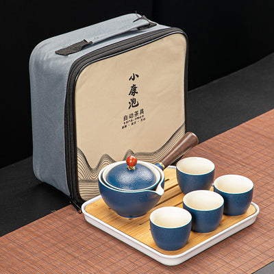 Juego de Té Xiaoyao con Tetera Giratoria 360° - Image 9