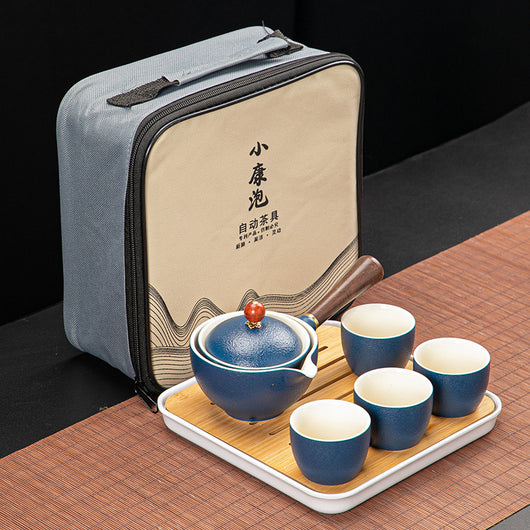 Juego de Té Xiaoyao con Tetera Giratoria 360° - Image 9