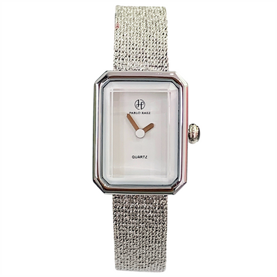 Reloj de Cuarzo con Malla Delicada y Esfera Cuadrada Resistente al Agua - Image 17