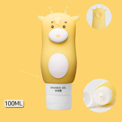 Organizador de Viaje Botellas Rellenables Animales Lindos - Estuche Silicona para Champú y Geles - Image 15