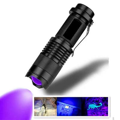 Linterna UV Profesional para Detección de Fluorescencia - Lámpara Scorpion Luz Púrpura - Image 4