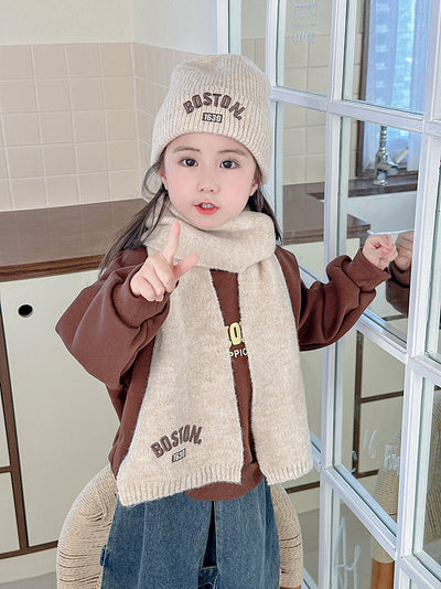 Conjunto de Gorro y Bufanda para Niños - 2 Piezas Bordado para Otoño e Invierno - Image 13