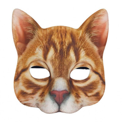 Máscara de Gato Blanco con Impresión Digital de Animales para Mascarada - Image 6