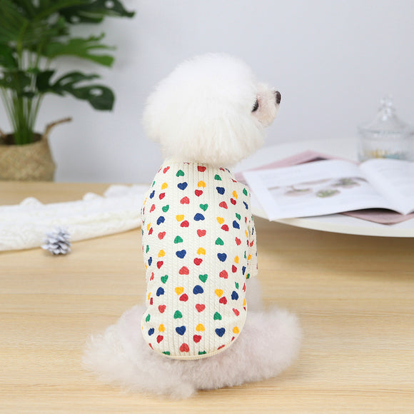 Playera Base Bicolor para Mascotas de Dos Patas