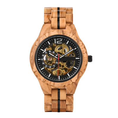 Reloj Mecánico Automático de Madera - Image 11