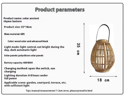 Lámpara Solar Decorativa para Patio y Jardín - Image 7