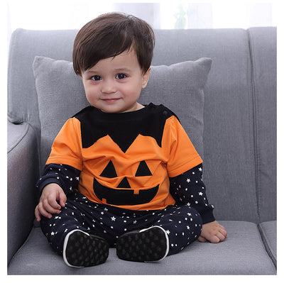 Conjunto Halloween Infantil Murciélago y Calabaza - 4 Piezas