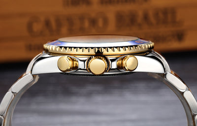 Reloj Automático de Acero Dorado con Esfera Luminosa para Hombre - Image 26