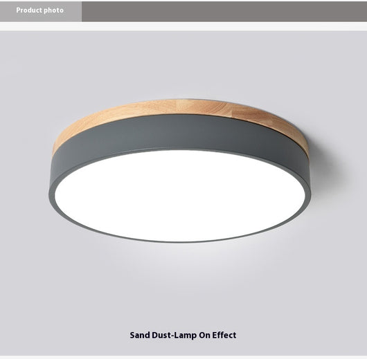 Lámpara de Techo Redonda de Madera - Iluminación Cálida para Dormitorio y Sala - Image 35