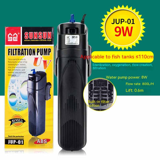 Lámpara UV Esterilizadora con Filtro Integrado para Acuarios - Image 2