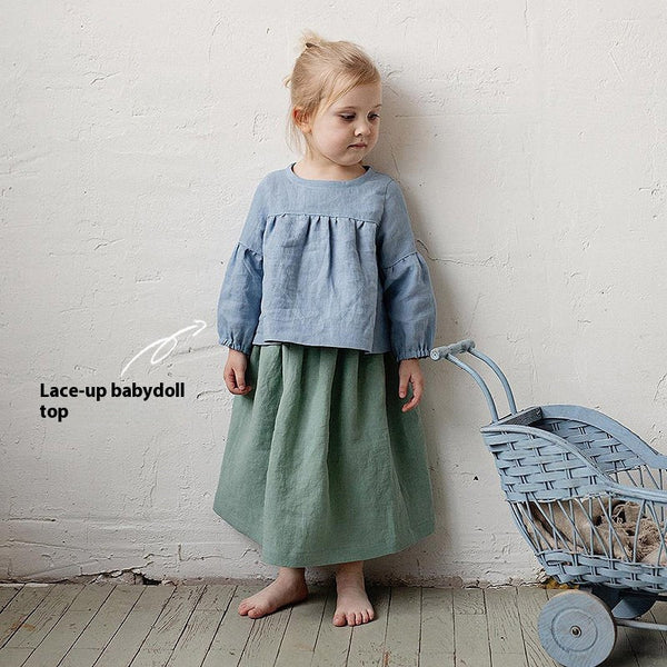 Playera Infantil Estilo Muñeca - Diseño Adorable y Moderno