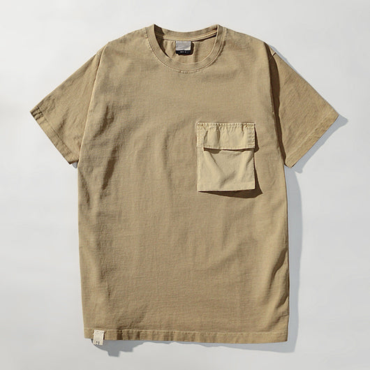 Camiseta Básica de Algodón para Hombre - Colores Sólidos - Image 8