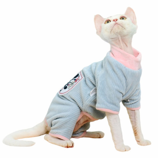 Ropa Térmica Reversible para Gatos sin Pelo - Abrigo Doble Cara Invierno - Image 11