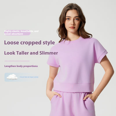 Playera Yoga Suelta Transpirable con Tecnología Air Layer