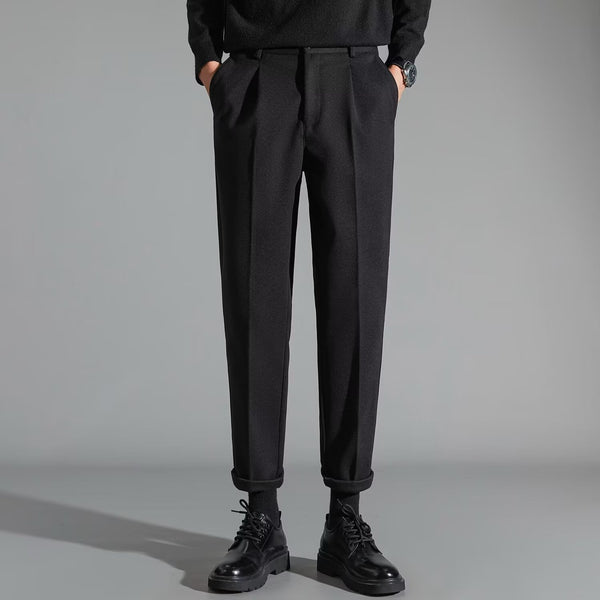 Pantalones Casuales Slim Fit en Lana para Hombre - Image 3
