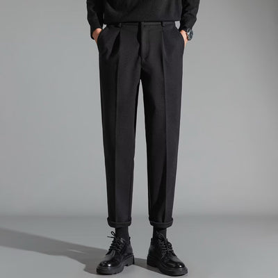 Pantalones Casuales Slim Fit en Lana para Hombre - Image 3