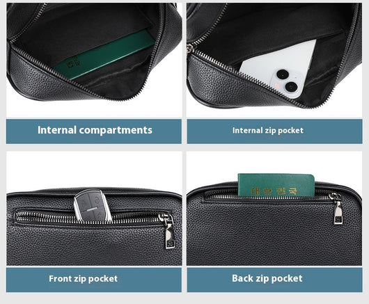 Cartera de Cuero para Hombre - Portadocumentos Ejecutivo de Gran Capacidad - Image 14