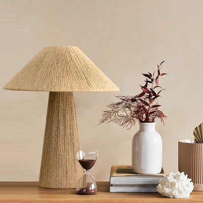 Lámpara de Mesa Tejida en Bambú Estilo Japonés - Image 13