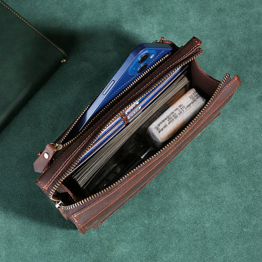 Billetera Móvil de Cuero Premium Capacidad Grande - Image 4