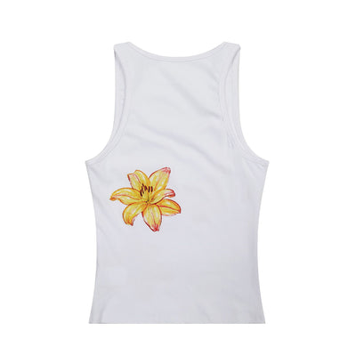 Camiseta Estampado Floral Estilo Americano Corte en I - Image 4