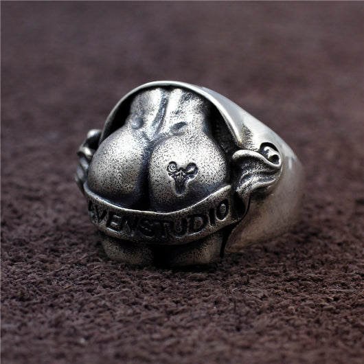 Anillo Punk de Plata 925 Thai Diseño Exclusivo - Image 10